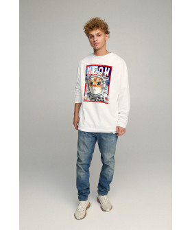 Sweatshirt men's OVERSIZE /no flis/