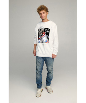 Sweatshirt men's OVERSIZE /no flis/