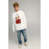 Sweatshirt men's OVERSIZE /no flis/