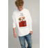 Sweatshirt men's OVERSIZE /no flis/