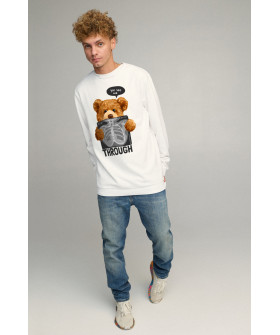 Sweatshirt men's OVERSIZE /no flis/