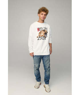 Sweatshirt men's OVERSIZE /no flis/