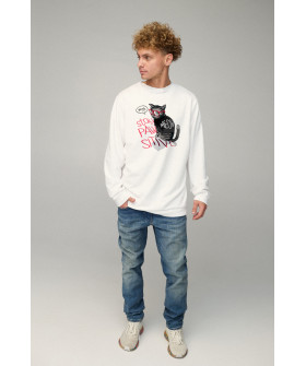Sweatshirt men's OVERSIZE /no flis/