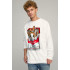 Sweatshirt men's OVERSIZE /no flis/