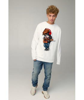 Sweatshirt men's OVERSIZE /no flis/