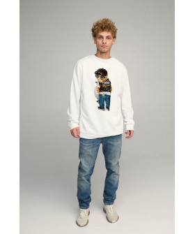Sweatshirt men's OVERSIZE /no flis/
