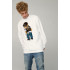 Sweatshirt men's OVERSIZE /no flis/