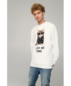 Sweatshirt men's OVERSIZE /no flis/