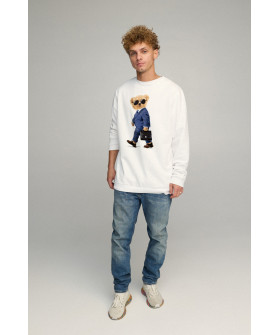 Sweatshirt men's OVERSIZE /no flis/