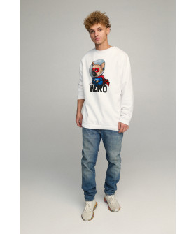 Sweatshirt men's OVERSIZE /no flis/