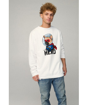 Sweatshirt men's OVERSIZE /no flis/