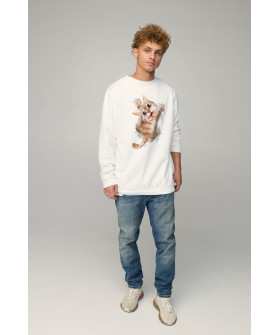 Sweatshirt men's OVERSIZE /no flis/