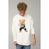 Sweatshirt men's OVERSIZE /no flis/