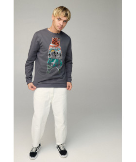 Світшот чоловічий BASIC /no flis/