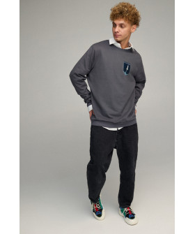 Світшот чоловічий OVERSIZE /no flis/