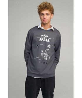 Sweatshirt men's OVERSIZE /no flis/