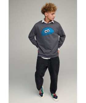 Sweatshirt men's OVERSIZE /no flis/