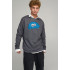 Sweatshirt men's OVERSIZE /no flis/