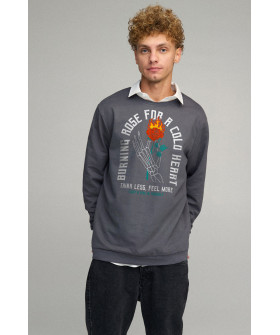 Sweatshirt men's OVERSIZE /no flis/