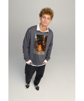 Світшот чоловічий OVERSIZE /no flis/