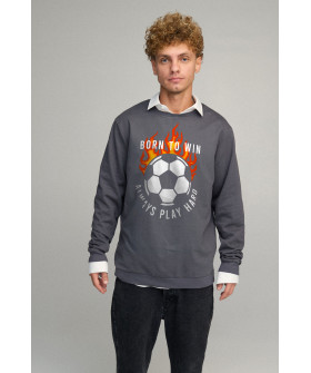 Sweatshirt men's OVERSIZE /no flis/