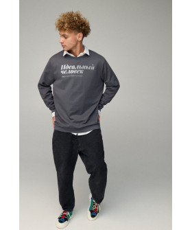 Sweatshirt men's OVERSIZE /no flis/