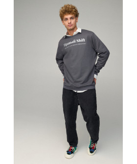 Sweatshirt men's OVERSIZE /no flis/