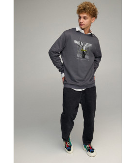 Sweatshirt men's OVERSIZE /no flis/