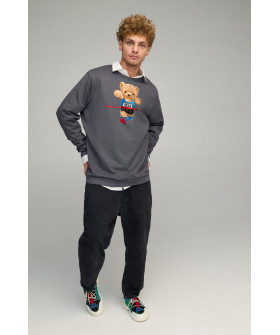 Sweatshirt men's OVERSIZE /no flis/