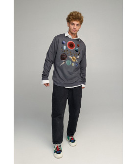 Sweatshirt men's OVERSIZE /no flis/