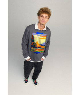 Свитшот мужской OVERSIZE /no flis/