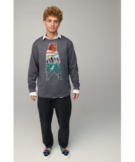 Світшот чоловічий OVERSIZE /no flis/