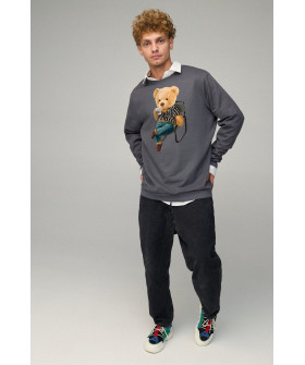 Sweatshirt men's OVERSIZE /no flis/