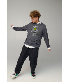 Sweatshirt men's OVERSIZE /no flis/