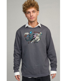 Sweatshirt men's OVERSIZE /no flis/