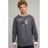 Sweatshirt men's OVERSIZE /no flis/