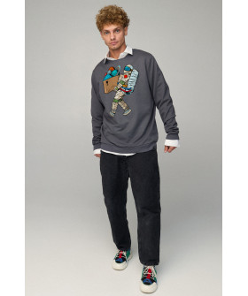 Світшот чоловічий OVERSIZE /no flis/