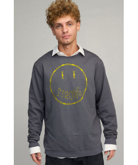 Sweatshirt men's OVERSIZE /no flis/