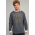 Sweatshirt men's OVERSIZE /no flis/