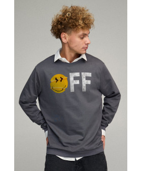 Sweatshirt men's OVERSIZE /no flis/