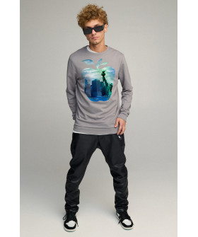 Світшот чоловічий BASIC /no flis/