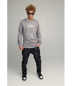 Світшот чоловічий BASIC /no flis/