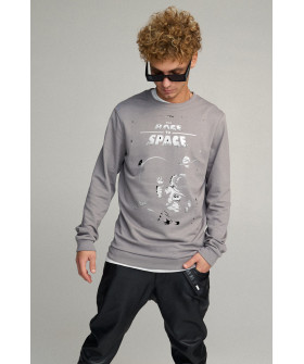 Men's sweatshirt BASIC /no flis/