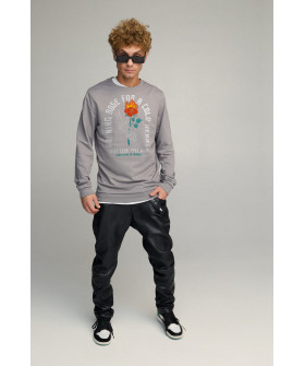 Світшот чоловічий BASIC /no flis/