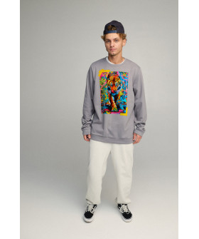 Світшот чоловічий OVERSIZE /no flis/