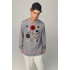 Sweatshirt men's OVERSIZE /no flis/