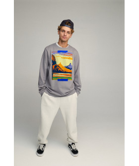 Sweatshirt men's OVERSIZE /no flis/