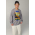 Sweatshirt men's OVERSIZE /no flis/