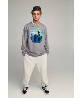 Свитшот мужской OVERSIZE /no flis/