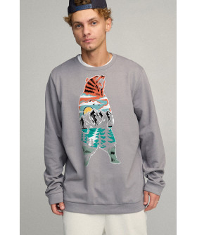 Sweatshirt men's OVERSIZE /no flis/